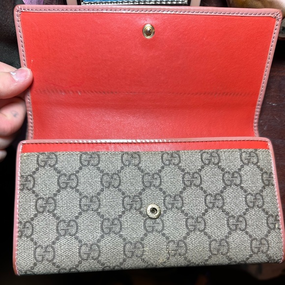 GUCCI BOW LONG WALLET MONOGRAM CANVAS - Picture 4 of 6